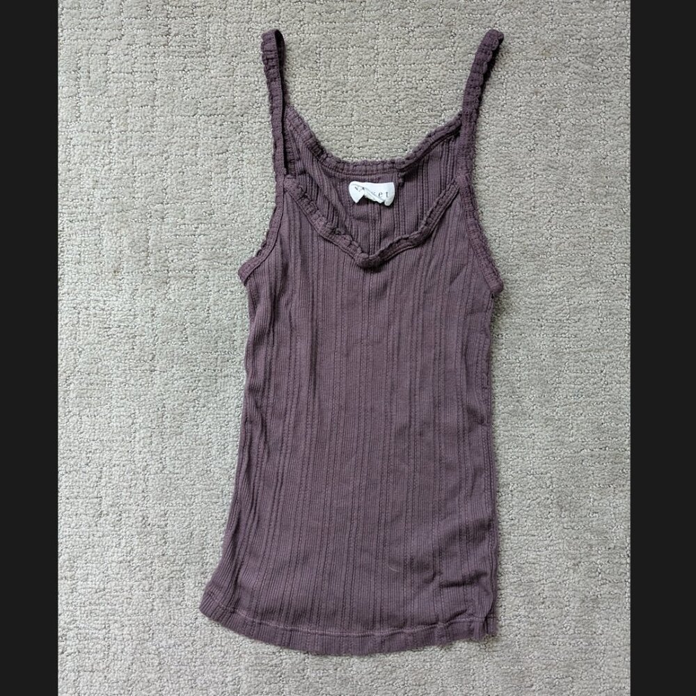 Velvet tank top cotton